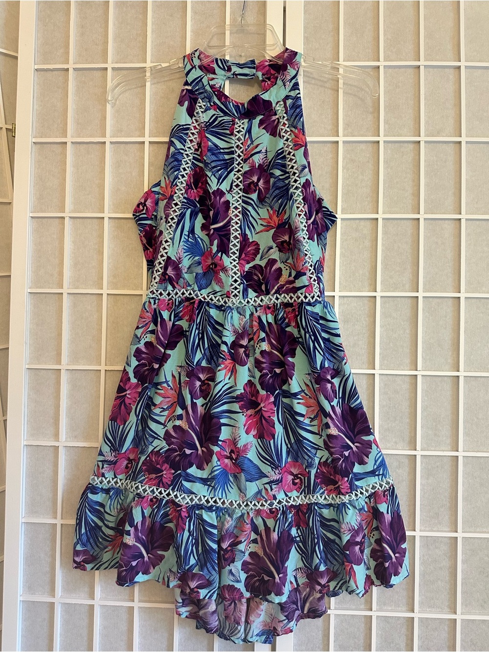 Anthropologie Sunday Mi Amor Floral Open Back Dress